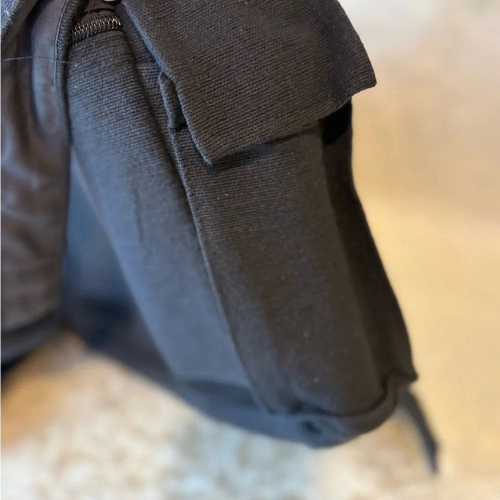 Puzzlestack’s Lukla Messenger Bag Black and Gray Embroidered Crossbody